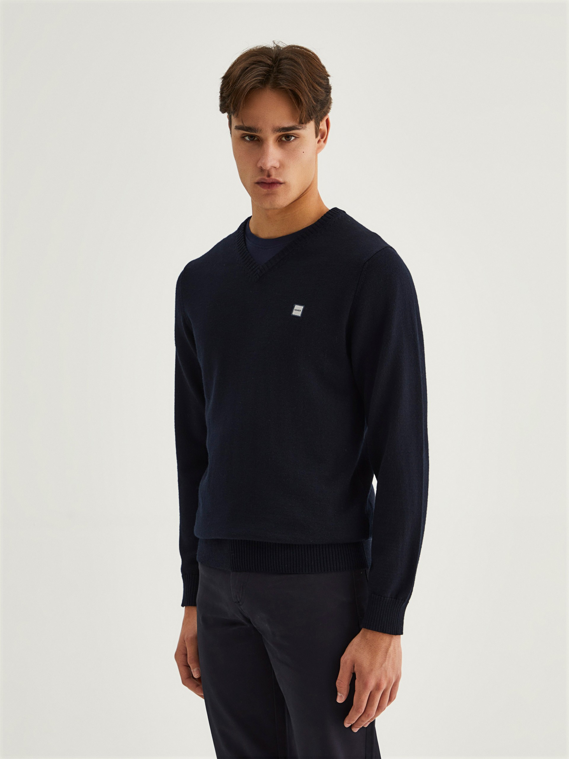 Jersey con cuello de pico