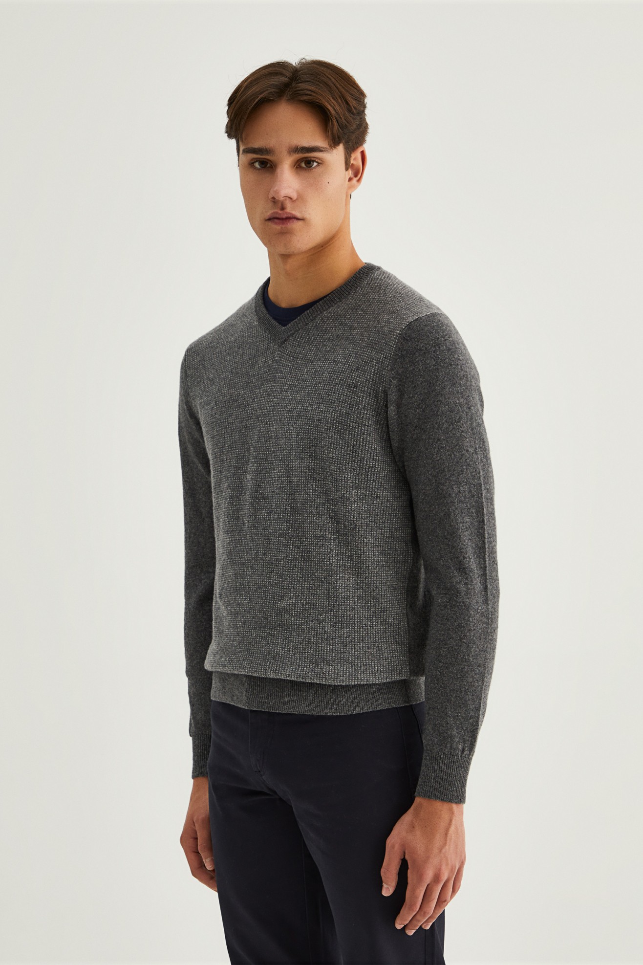 Pullover decote em V