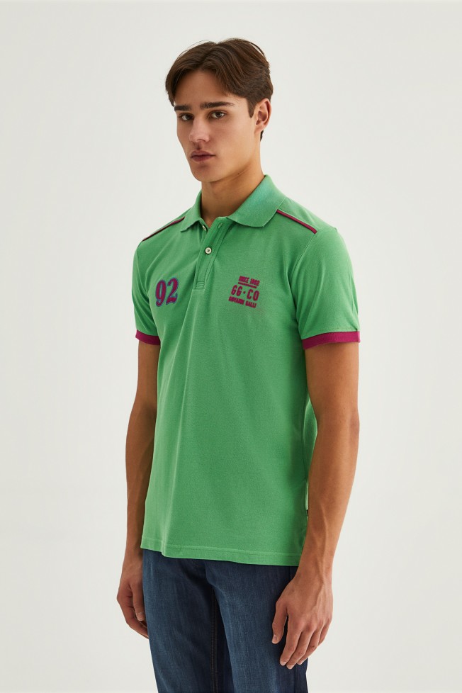 Polo de piqu de manga corta