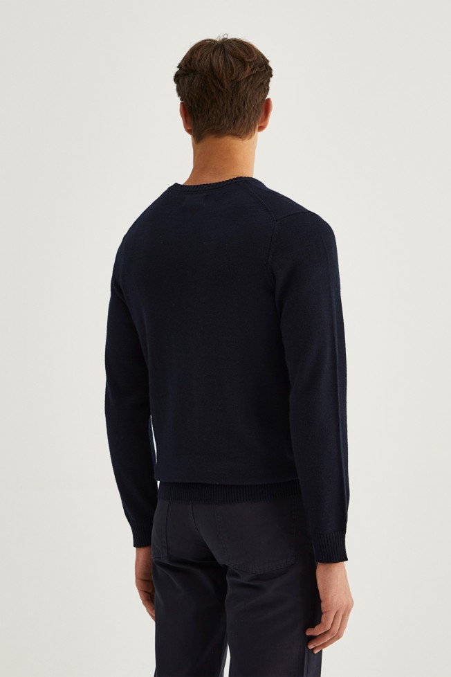 Jersey con cuello de pico