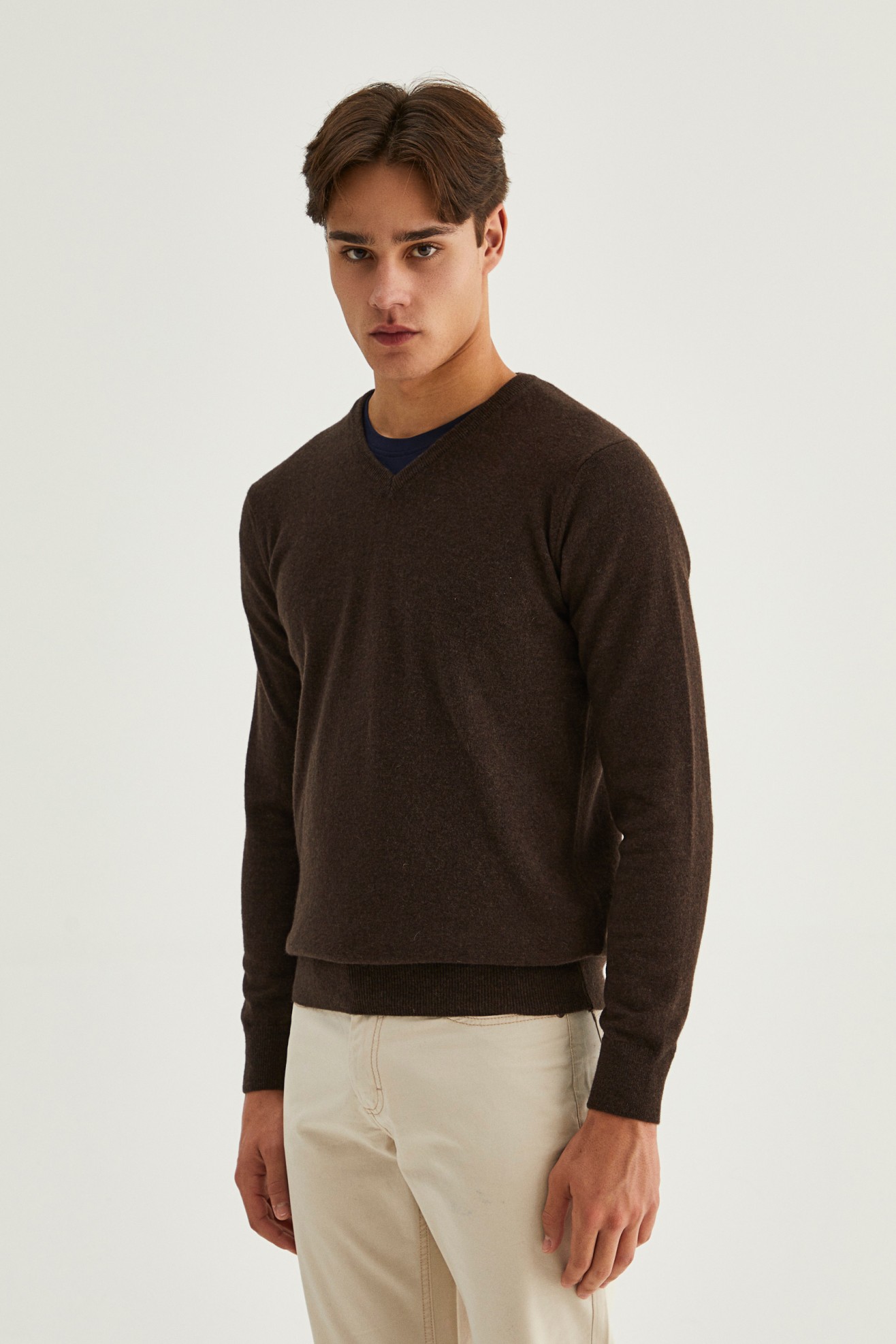Pullover decote em V