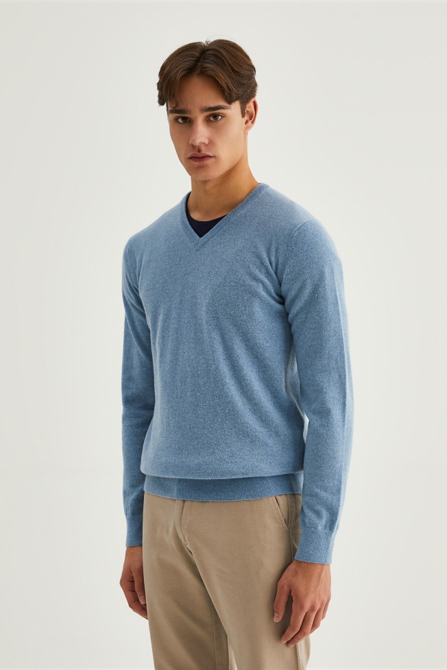 Pullover decote em V