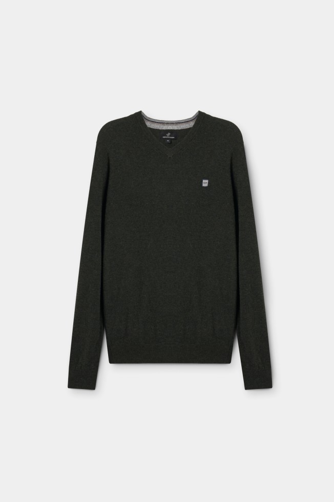 Pullover com decote em V Pullover com decote em V