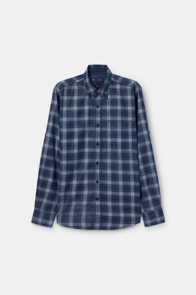 Camisa xadrez slim fit