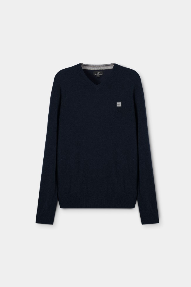 Jersey con cuello de pico