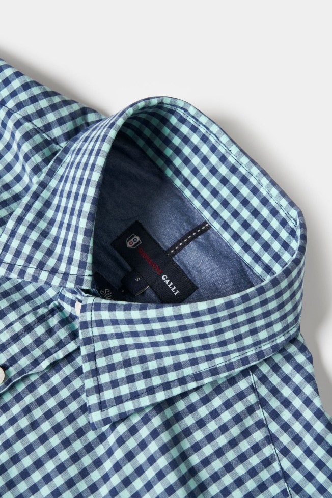 Camisa xadrez slim fit