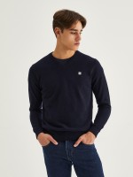 Pullover com decote em V