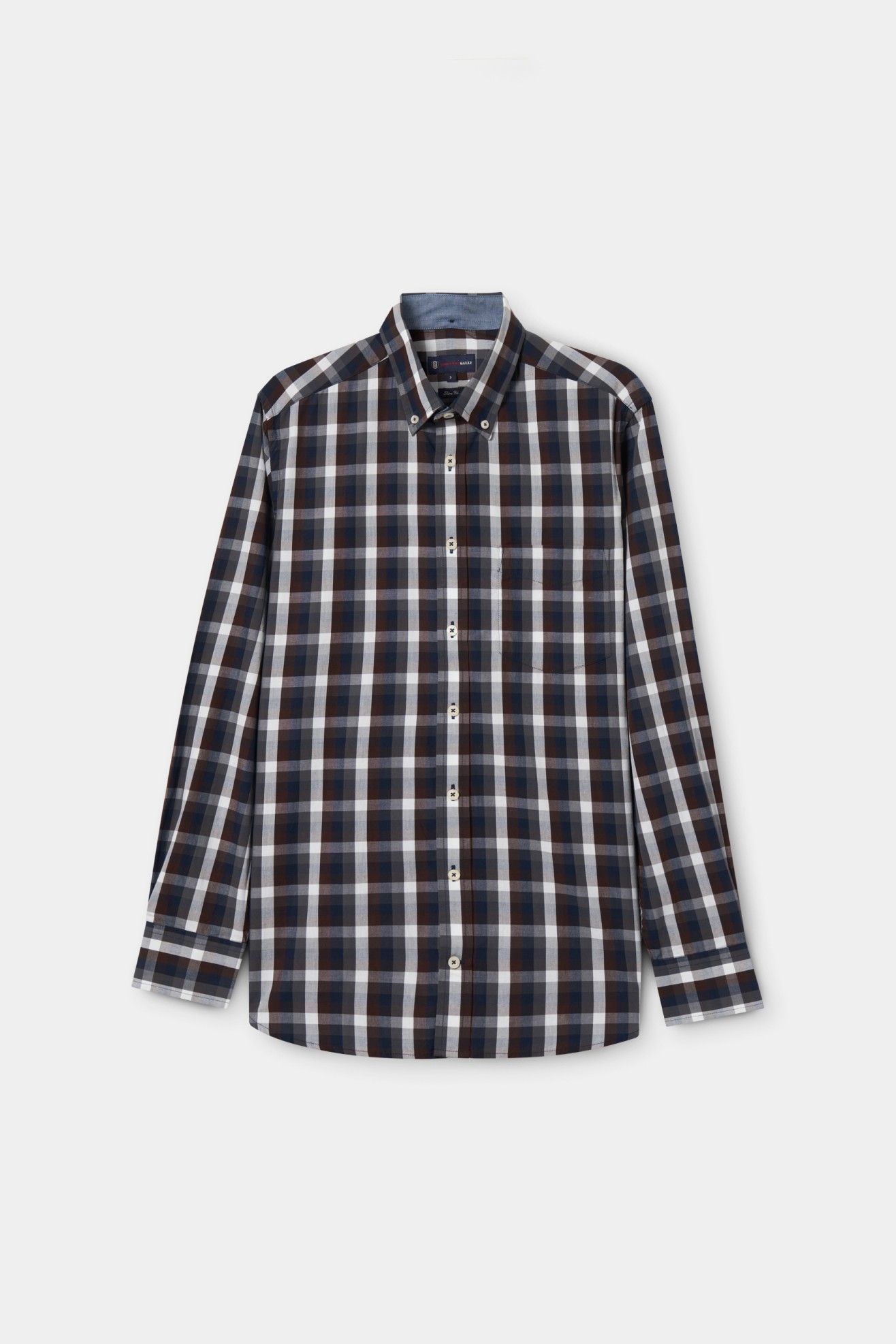 Camisa xadrez slim fit