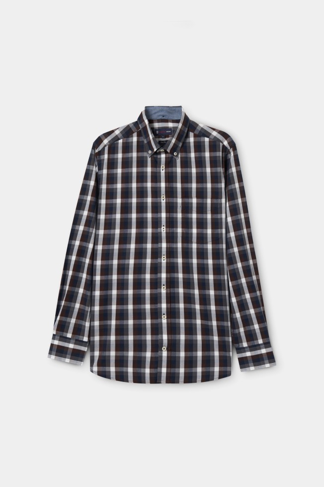 Camisa xadrez slim fit