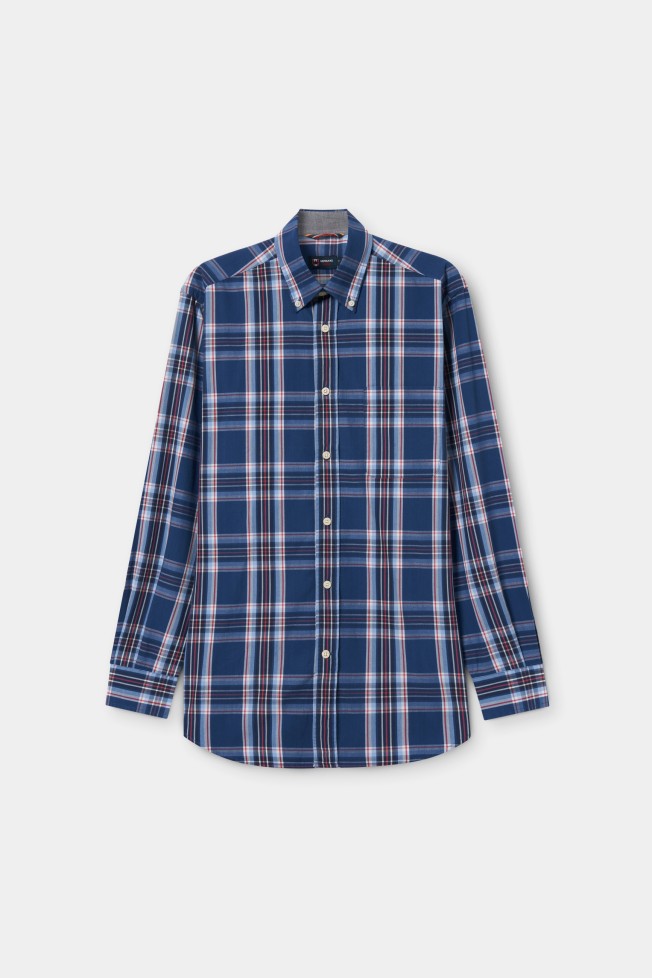 Camisa regular fit a cuadros 