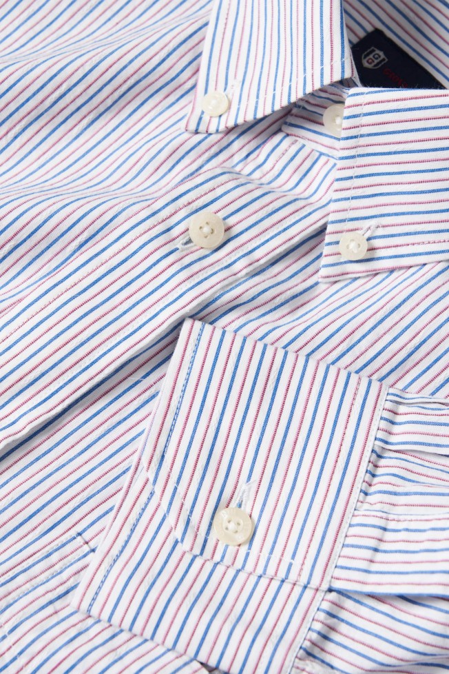 Camisa s riscas regular fit