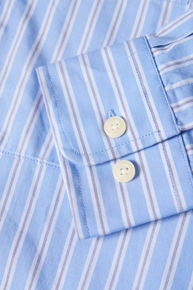 Camisa s riscas regular fit