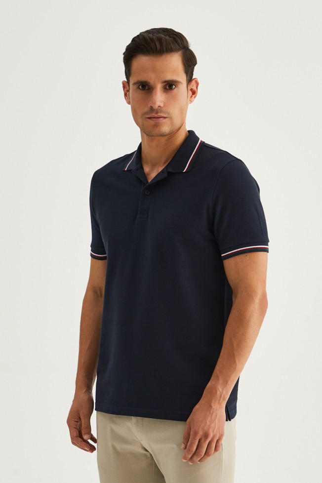 Polo piqué 100% algodão Polo piqué 100% algodão