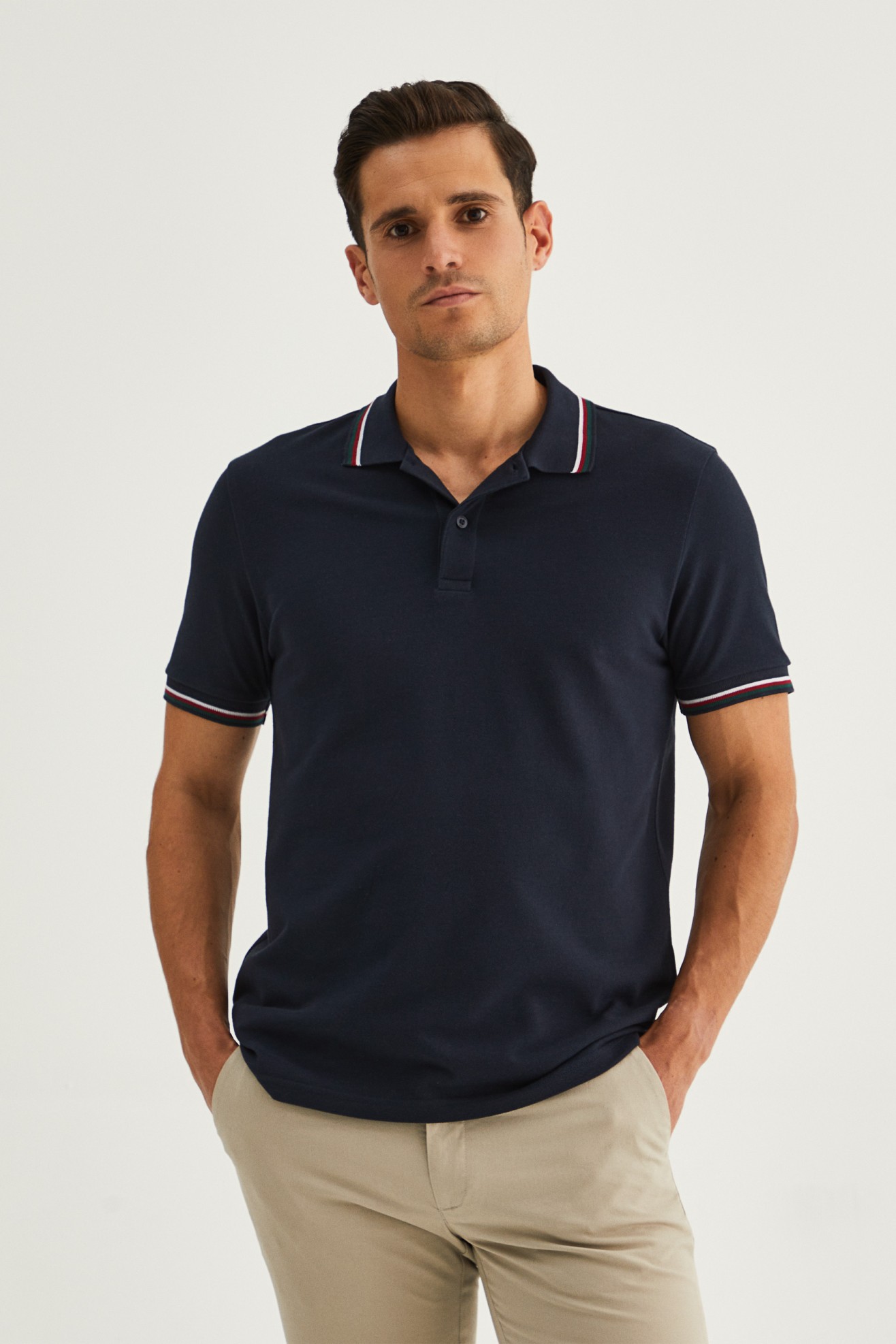 Polo piqu 100% algodo