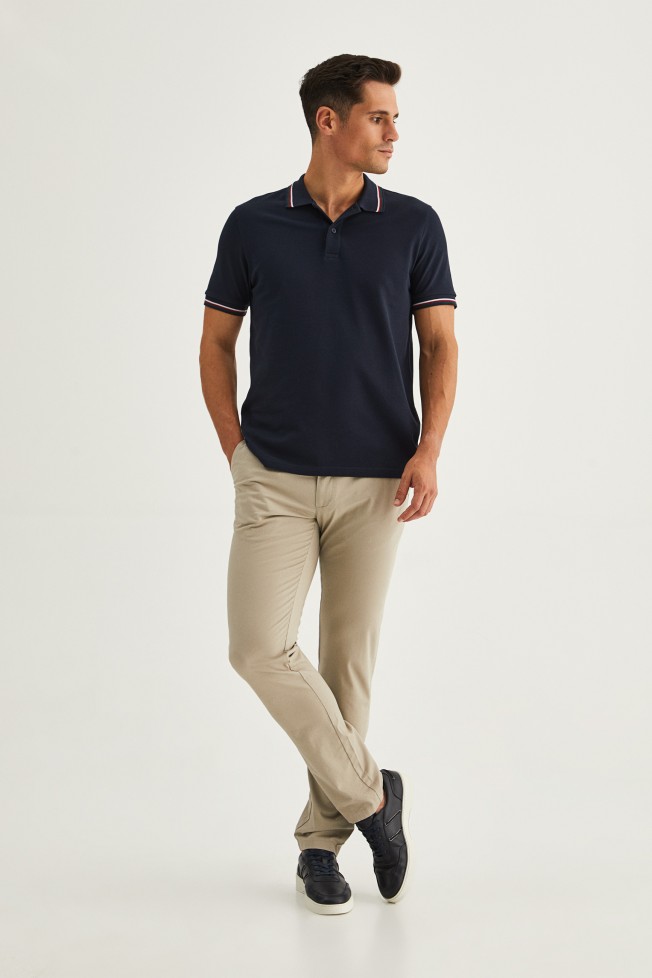 Polo piqué 100% algodão Polo piqué 100% algodão