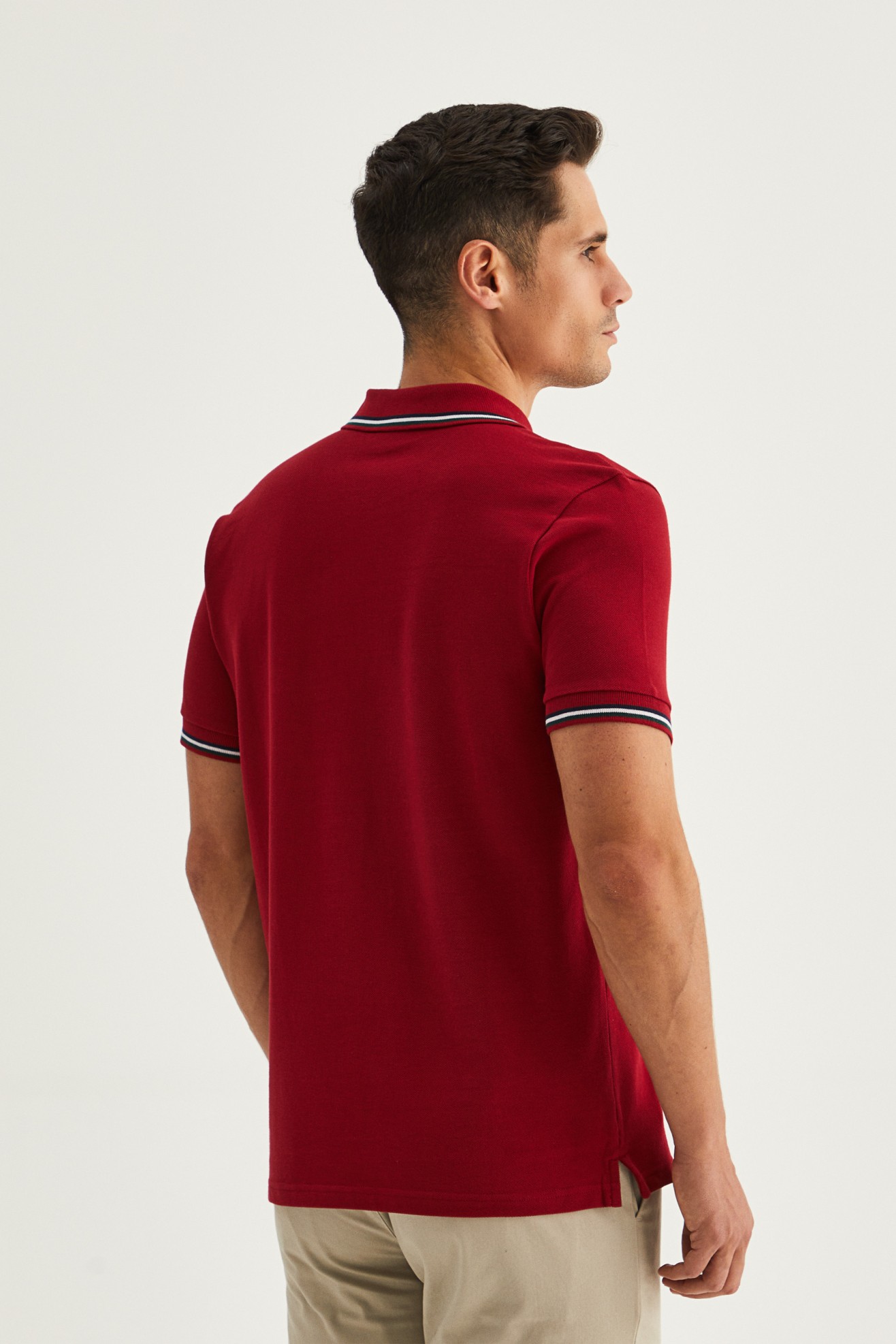 Polo piqué 100% algodão
