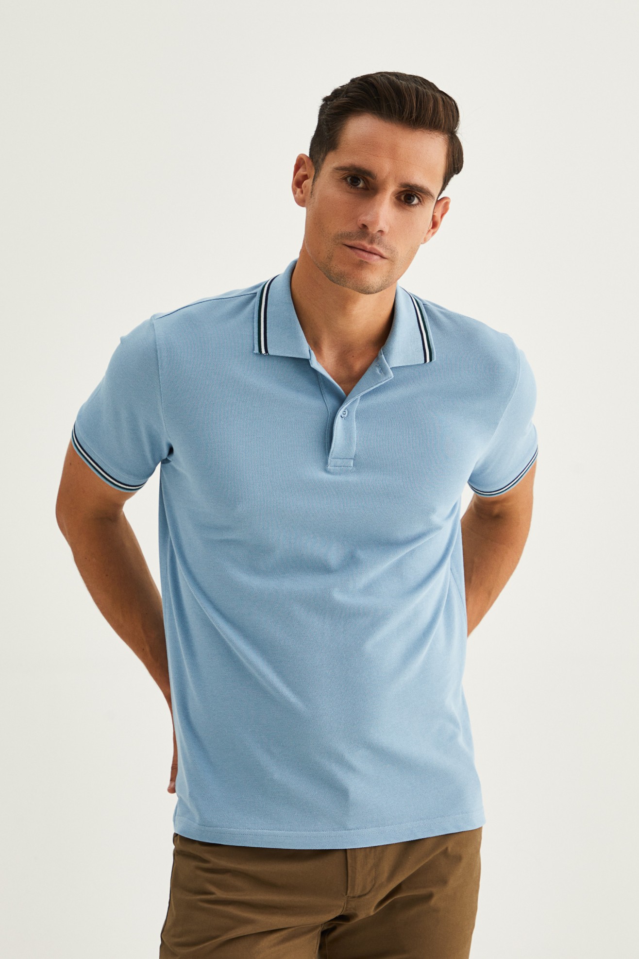 Polo piqu 100% algodo