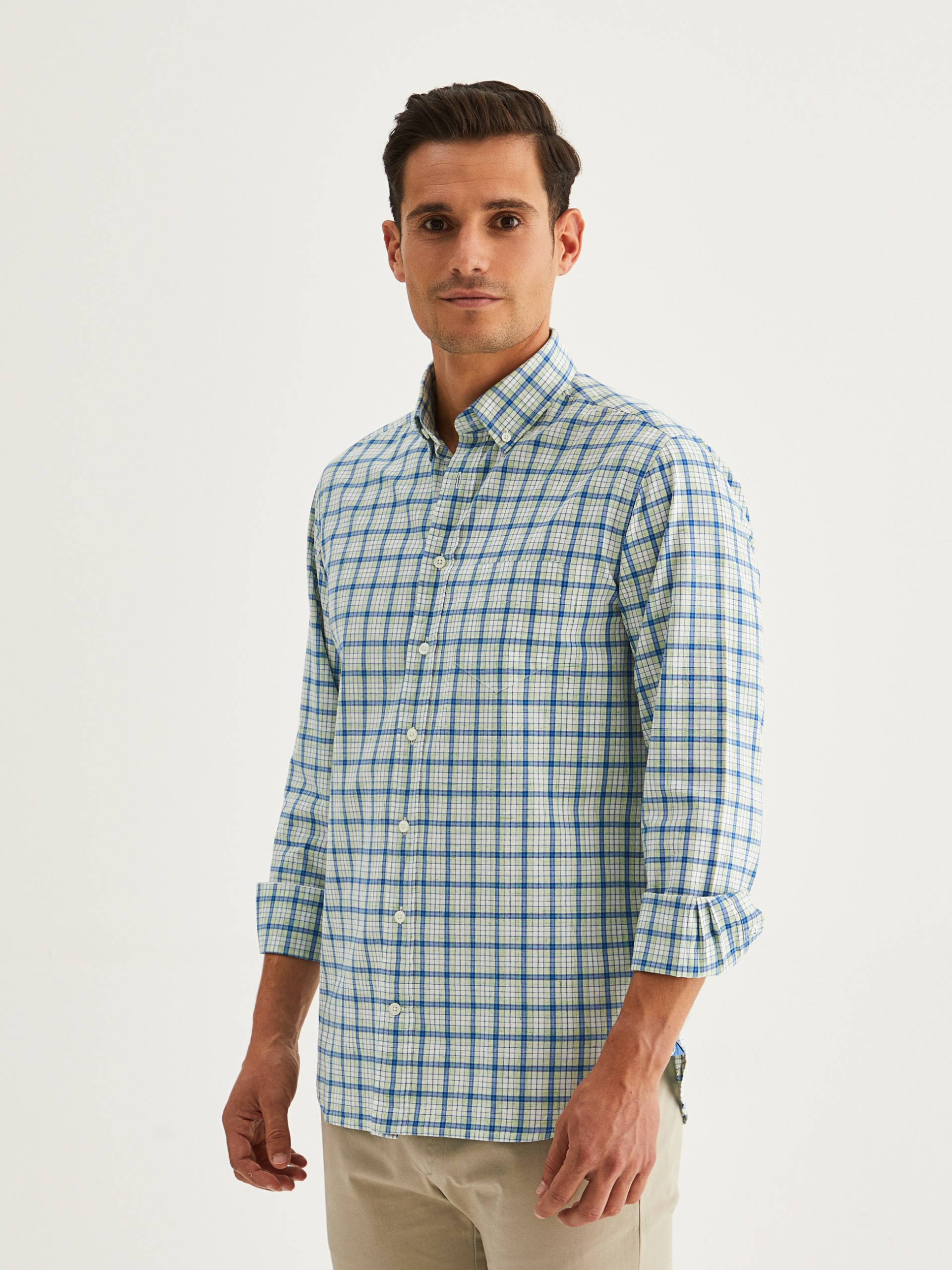Camisa de cuadros slim fit