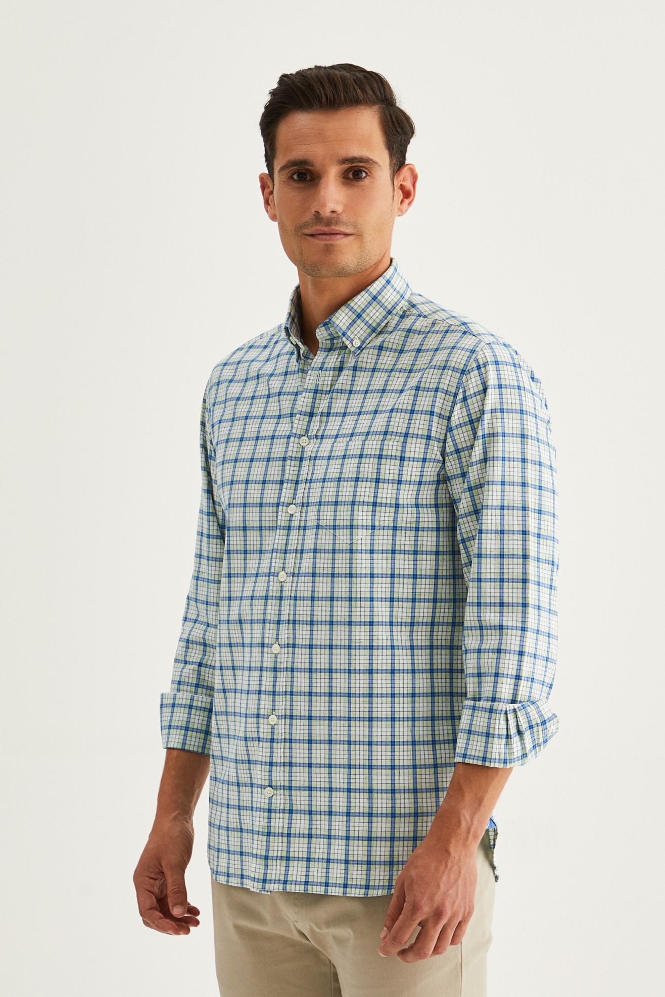 Camisa xadrez slim fit
