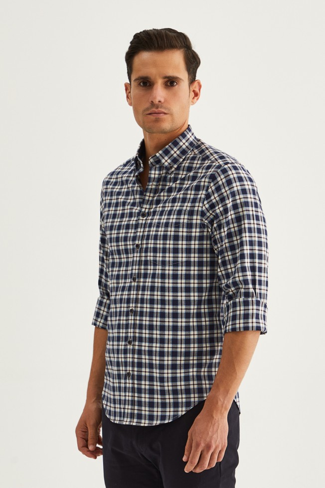 Camisa xadrez regular fit
