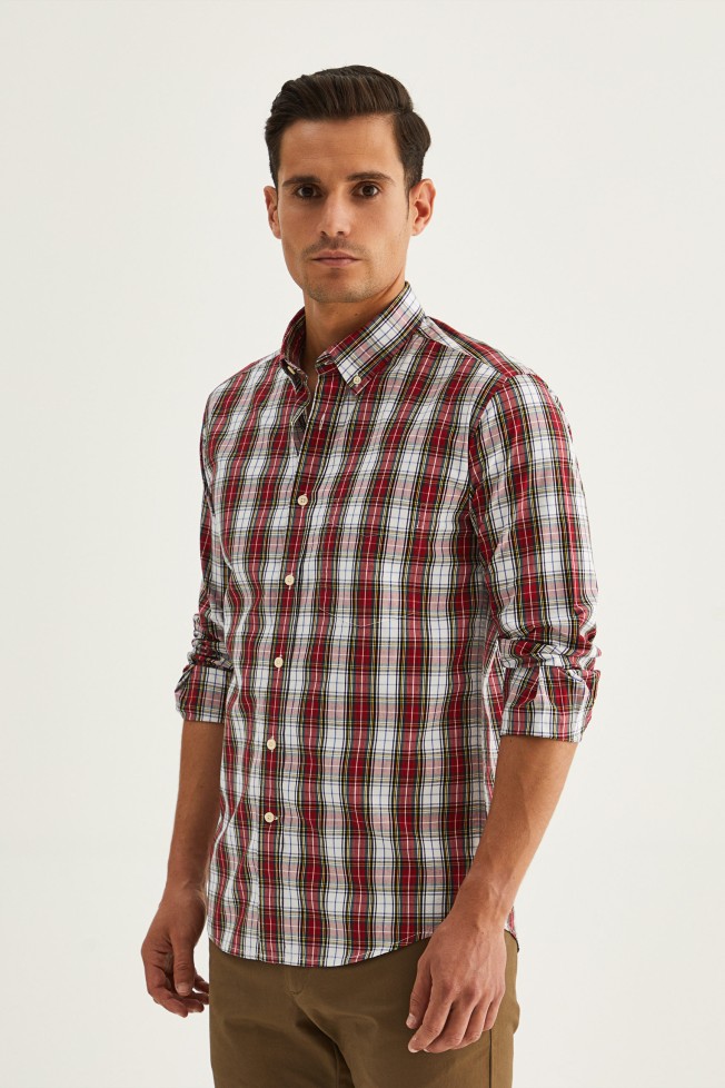 Camisa de cuadros slim fit