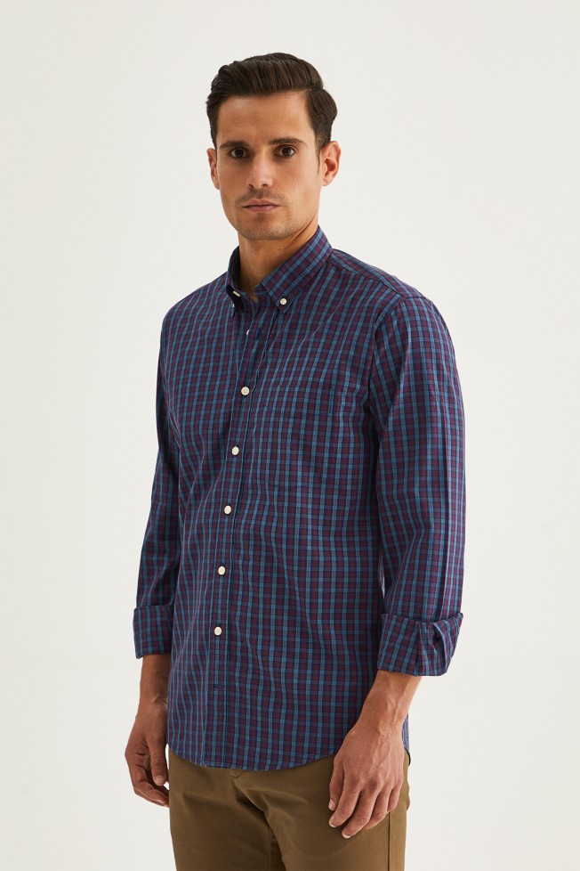 Camisa de cuadros slim fit