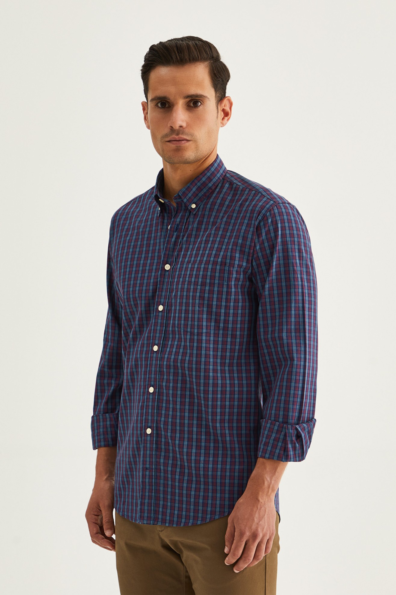 Camisa de cuadros slim fit