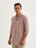 Camisa regular fit a cuadros