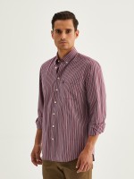 Camisa s riscas regular fit