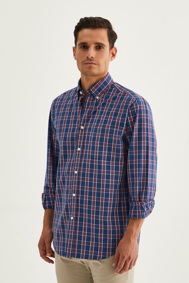 Camisa xadrez regular fit