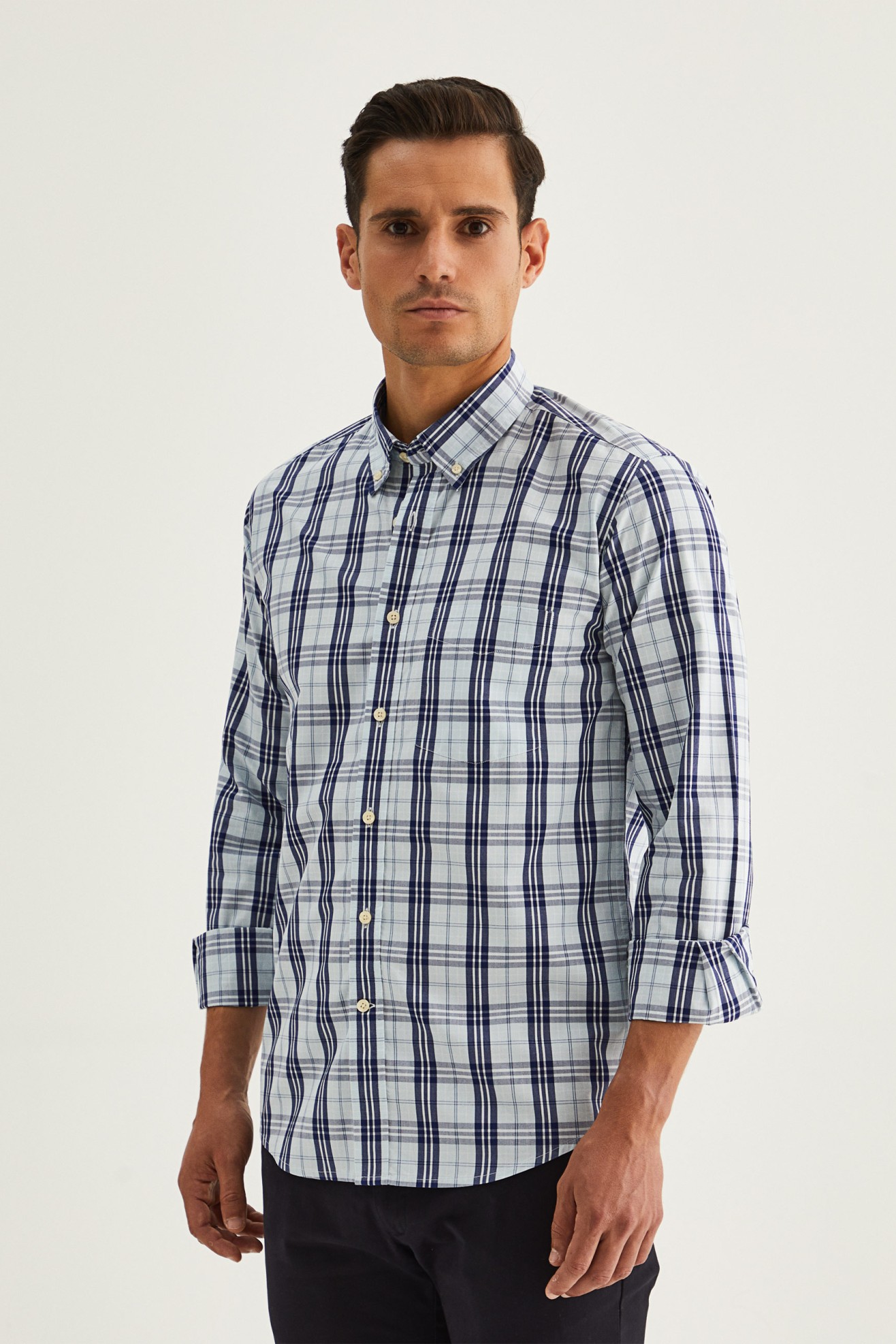 Camisa xadrez slim fit