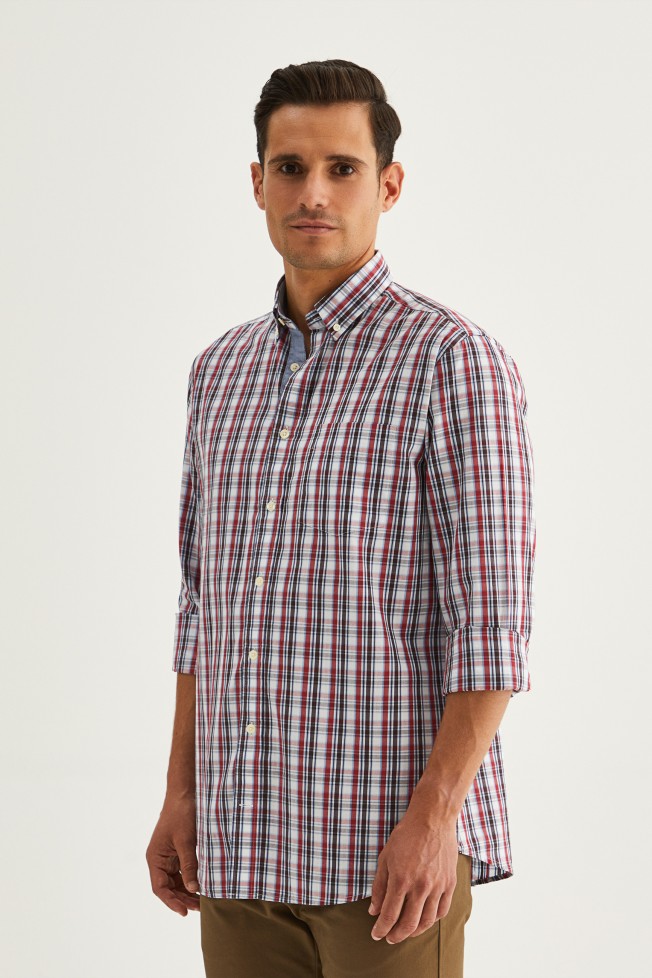 Camisa xadrez regular fit