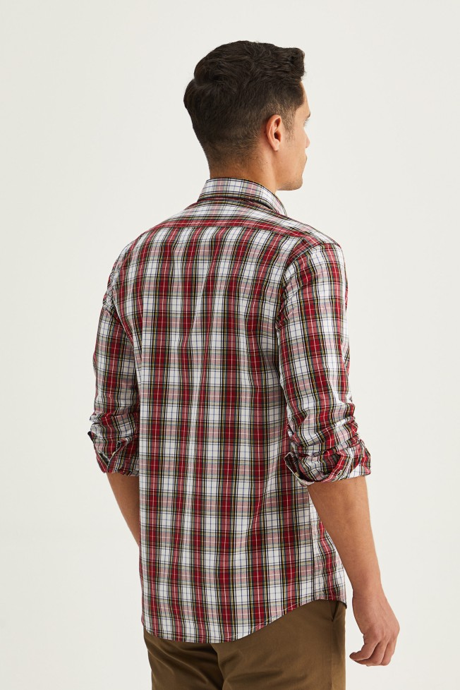 Camisa de cuadros slim fit