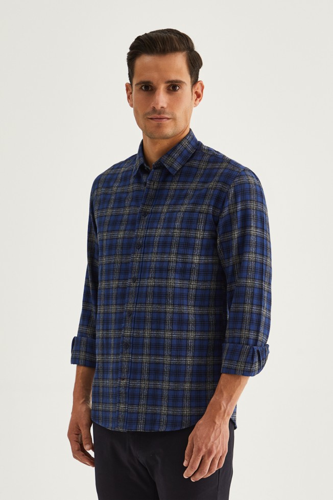 Camisa de cuadros slim fit