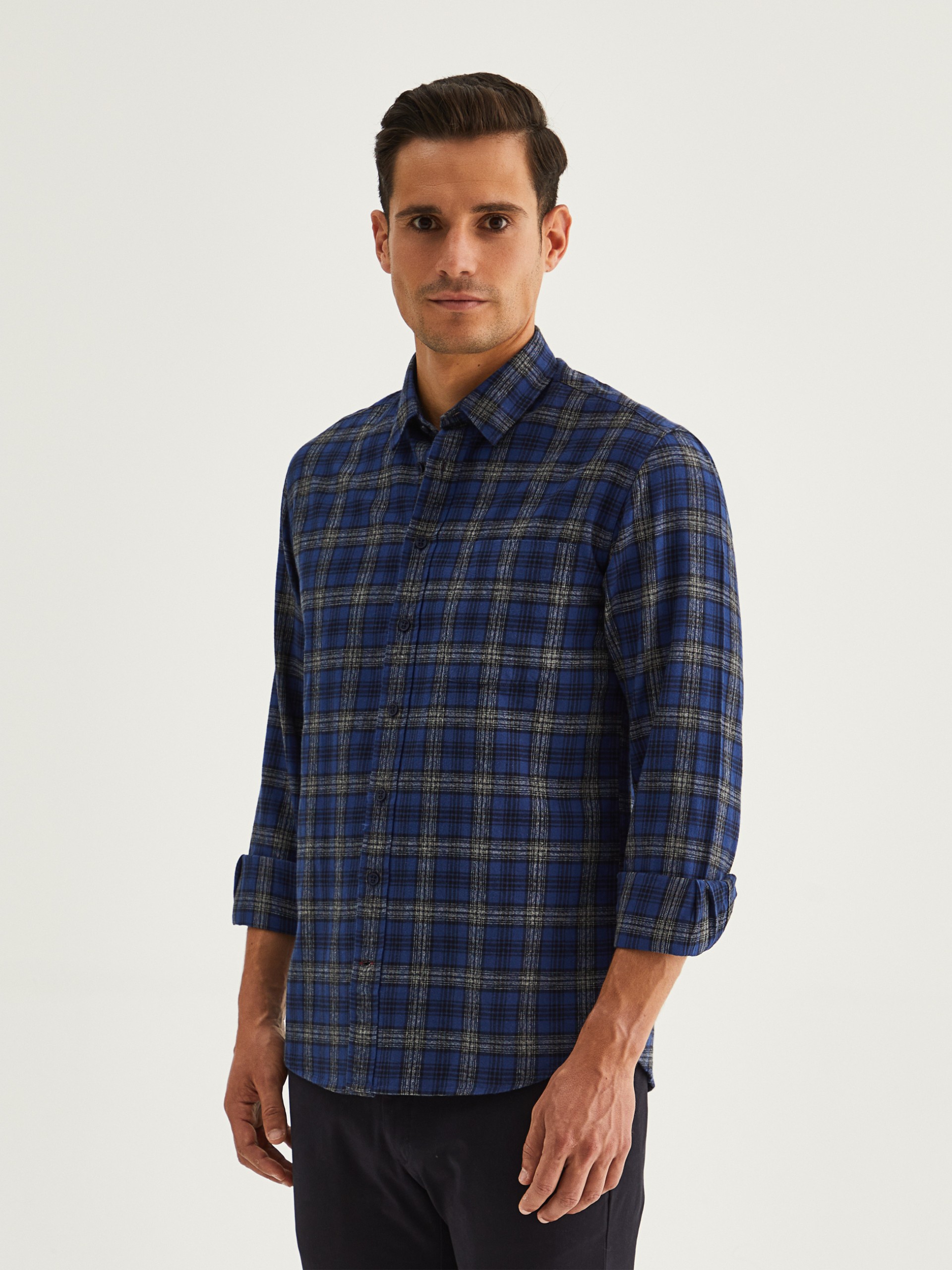Camisa de cuadros slim fit