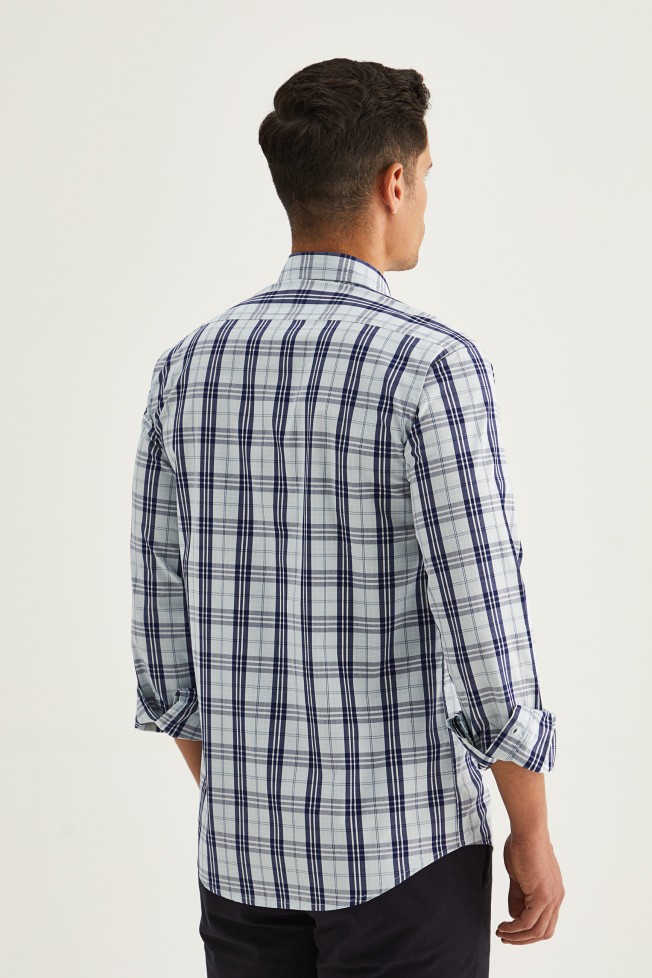 Camisa xadrez slim fit Camisa xadrez slim fit