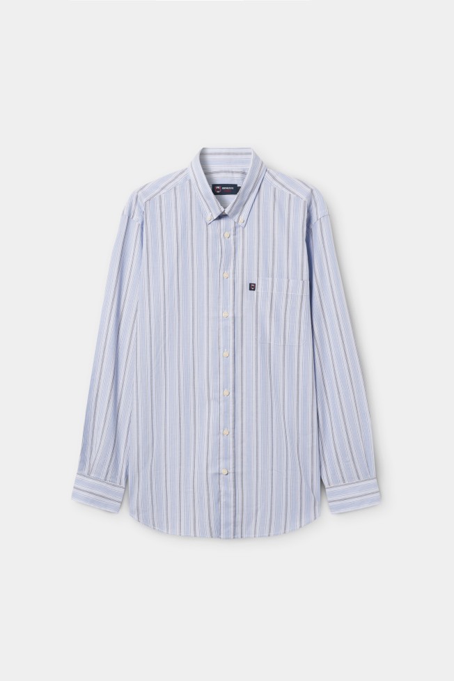 Camisa s riscas regular fit