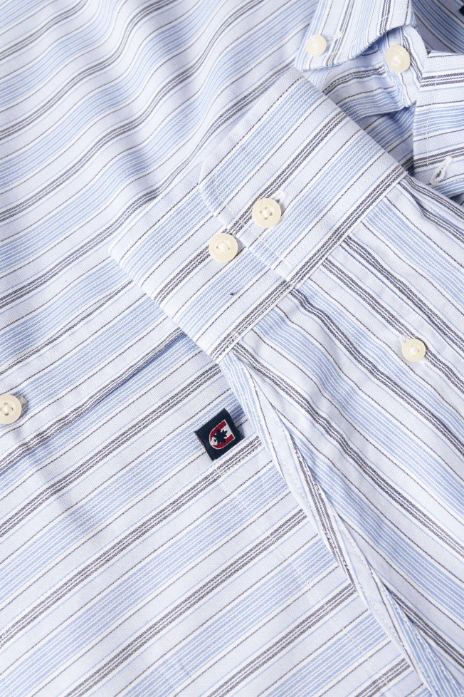 Camisa às riscas regular fit Camisa às riscas regular fit