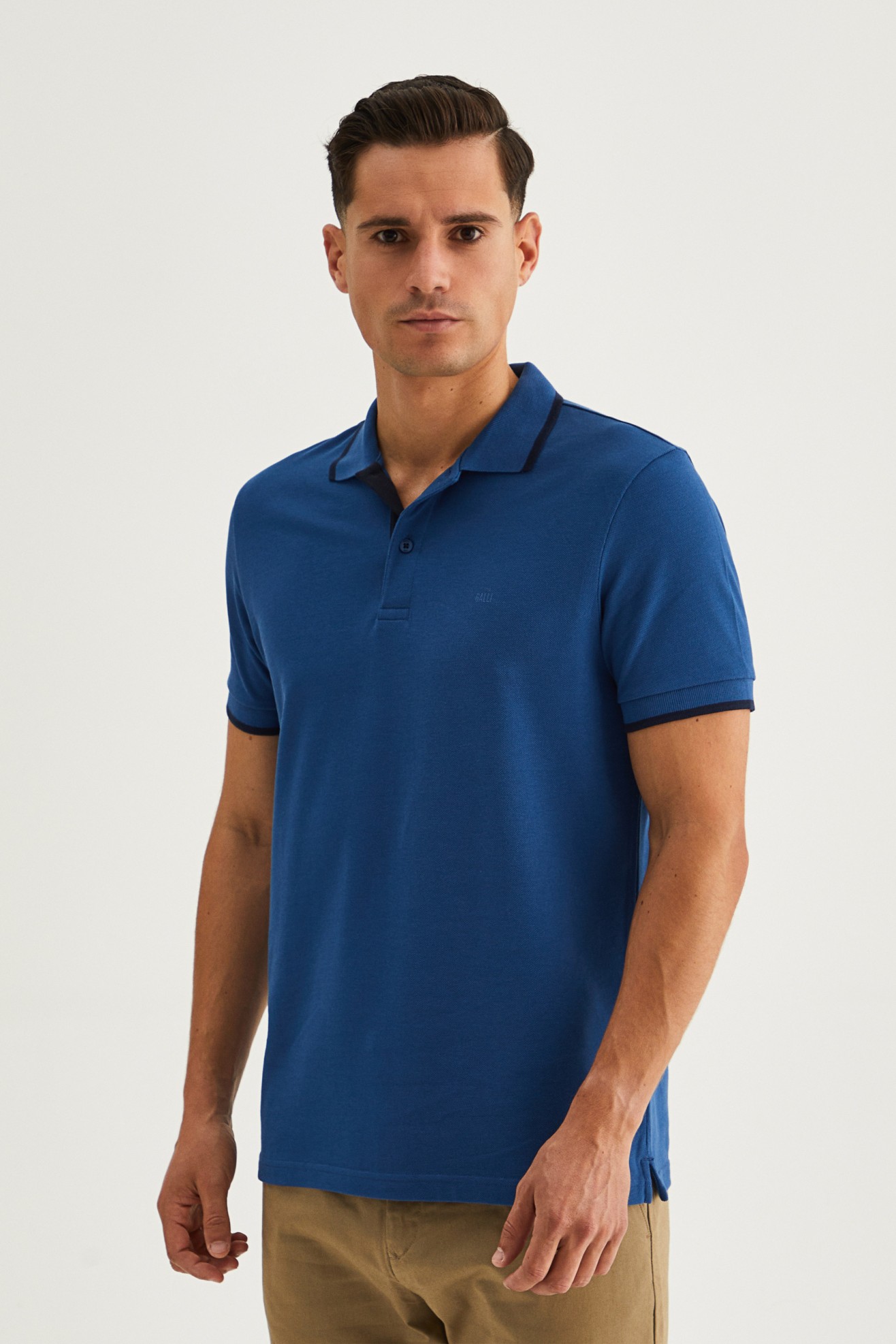 Polo piqué 100% algodão