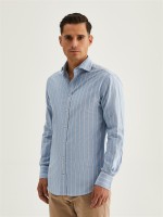 Camisa s riscas slim fit