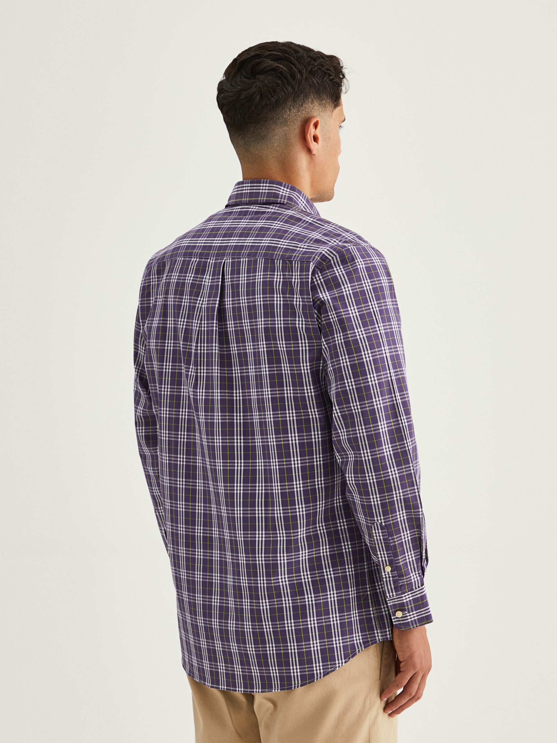 Camisa regular fit a cuadros