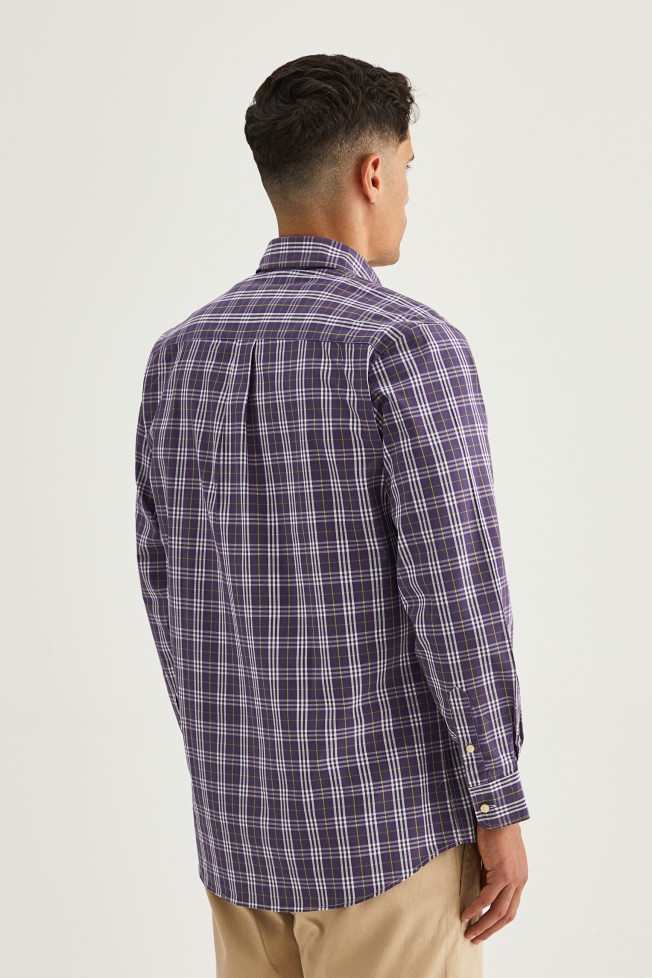 Camisa xadrez regular fit