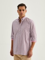 Camisa a rayas slim fit