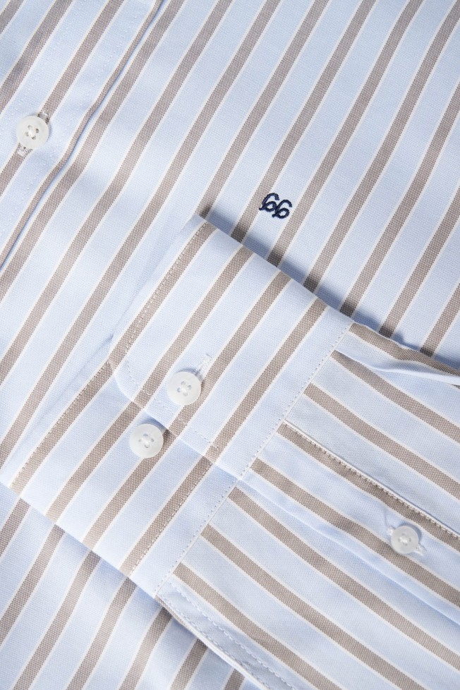 Camisa slim fit 100% algodo