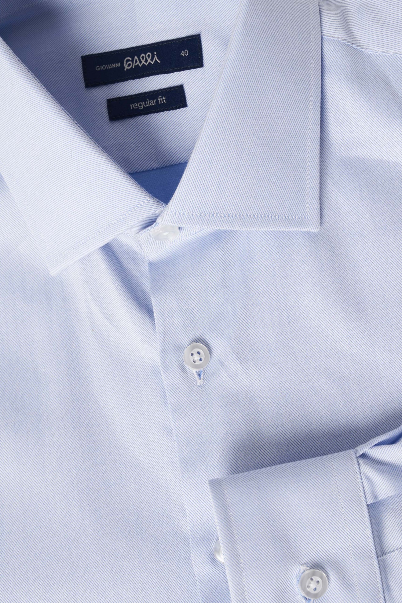 Camisa regular fit clásica 100% algodón