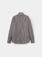 Camisa regular fit s riscas 100% algodo