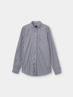 Camisa regular fit s riscas 100% algodo