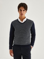 Jersey con cuello de pico