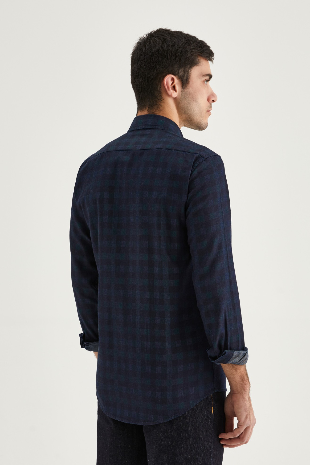 camisa slim fit a cuadros