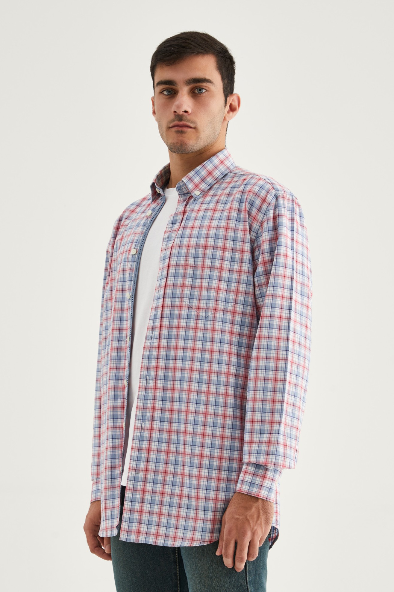 Camisa xadrez slim fit
